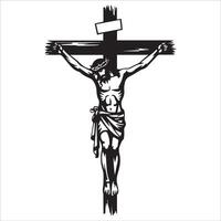 Jesus on the Cross of Sacrifice vector