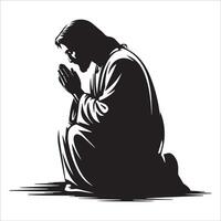 The Loving Savior Open Arms for All vector