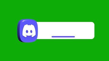 animado discórdia mais baixo terceiro em uma verde fundo video