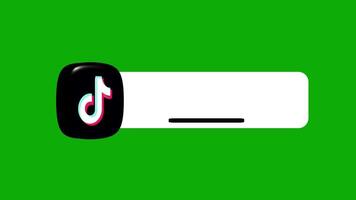 animado tiktok mais baixo terceiro em uma verde fundo video