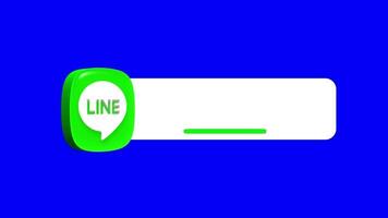 animado linha mais baixo terceiro em uma azul fundo video