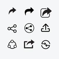 2D Share symbols vector