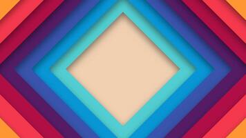 Colorful abstract background with geometric elements. Retro style of 1950s 1960s 1970s 1980s. Futuristic vintage design with funky vibes. vector