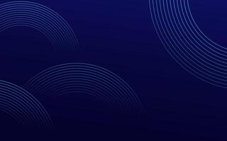 Abstract blue glowing geometric lines on dark blue background. Modern shiny blue circle lines pattern. Futuristic technology concept. Suit for cover, poster, banner, brochure, header, website vector