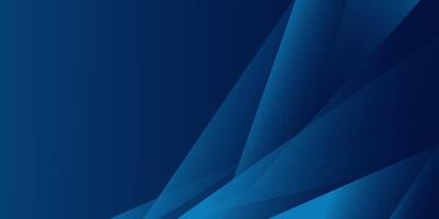 Abstract modern blue horizontal banner background with geometric diagonal overlay layer and glowing lines. Suit for banner, poster, cover, header, flyer, brochure, website, presentation. vector