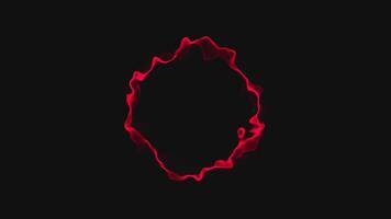 3D rendering sound wave of particles. Reactive audio spectrum waveform footage in 4k video