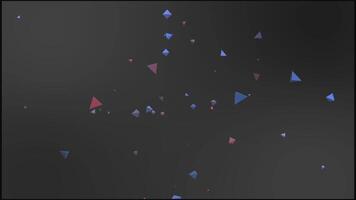 Modern geometric 3d texture black triangle pattern background. 3D geometric triangle in dark backdrop video