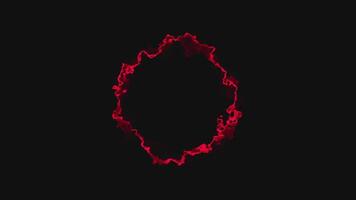 Seamless loop animation of audio spectrum. 3D moving sound wave in 4k. Red smoke background. Red smoke background video
