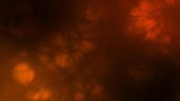 Blur smoke cloud motion background loop animation 3D. Orange cloud smoke background video
