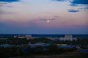 sunset Architecture and landmarks of Moscow. Cityscape of Moscow photo