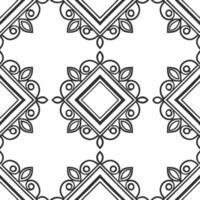 Flat Design a seamless pattern featuring retro geometric shapes in bold contrasting colors for a vibrant 1980s aesthetic concept as Create a repeating pattern with dynamic geometr Clean Pro 6 vector