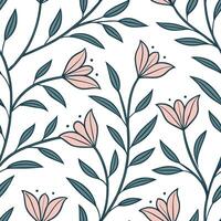 Flat Design a seamless pattern combining vintage stripes with floral motifs for a classic look concept as Create a repeating pattern that blends vintage stripes with delicate flor Clean Pro 4 vector