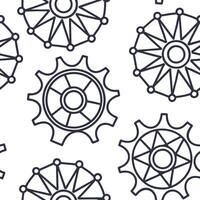 Flat Cuttingedge seamless pattern showcasing intricate techno geometrics and angular digital grids arranged in a tiled format with isolated whitebalance polish concept as Intricate Clean Pro vector