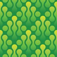 Green Abstract Wavy Organic Pattern Design. A seamless pattern featuring abstract, fluid green shapes, giving an organic and nature-inspired aesthetic. vector