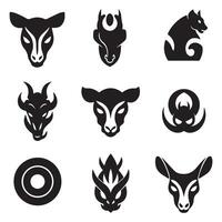 A Diverse Set of Abstract and Organic Themed Icons Representing Creativity and Modern Design Aesthetics vector