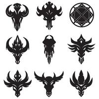 A Beautiful and Aesthetic Collection of Nature Abstract and Symbolic Icons Perfect for Graphic Design Enthusiasts vector