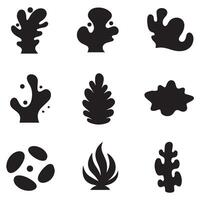 A Compilation of Aesthetic and Artistic Icon Designs Featuring Nature Inspired Abstract and Geometric Styles vector
