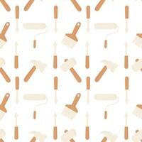seamless pattern of tools vector