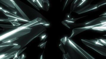 Abstract background of blue light particles. seamless loop video