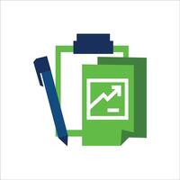 Finance Data Report vector