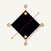 Geometric Diamond Pattern with Dots vector