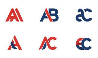 Professional AB Initial Logo with Customizable Business Branding vector