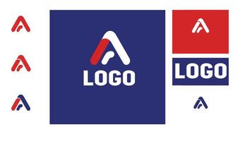 Professional AB Initial Logo with Elegant Typography Concept vector
