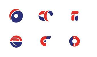 Modern Icon Collection Featuring Rotating and Twisted Shape Logos vector