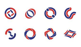 3D Effect Logo Design for Futuristic and Dynamic Business Logos vector