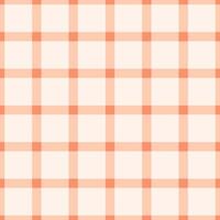 Peachy Orange Tartan Pattern with Soft Geometric Checks vector