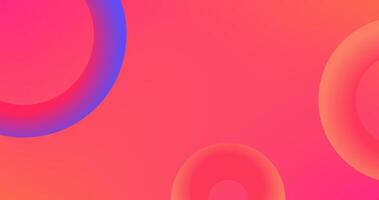 Gradient abstract background with circles. Minimal geometric cover design. Creative colorful wallpaper. Trendy gradient poster illustration. vector
