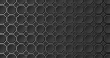 Black octagon background pattern illustration vector