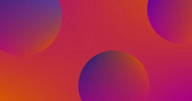 Gradient circles abstract background. Minimal geometric pattern illustration vector