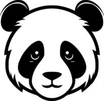 Premium Minimalist Panda Logo Design - Flat Illustration for T-Shirts, Mugs, and More - Perfect for Animal Lovers and Graphic Design Enthusiasts vector