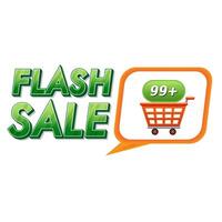 Chat bubble icon and cart icon with added editable text for post design vector