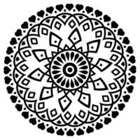 love black mandala design vector