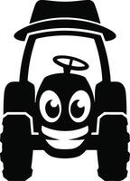 Tractor Silhouette Graphic Design vector