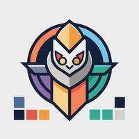 Unique Game Logo Design Featuring Creative Flat Style vector