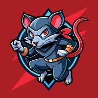 The Agile Ninja Mouse Zipping and Seizing in Esports Glory vector