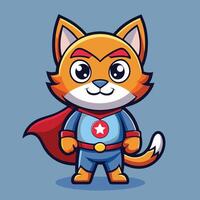 Enchanting Sticker of a Mighty Hero Cat Logo in Format vector