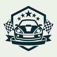 Dynamic Illustration of a Sleek Race Car Adrenaline Pumping Racecar vector