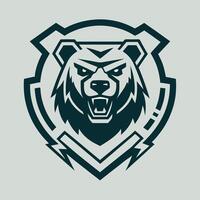 Code Bear Unleashes Power with Logo vector