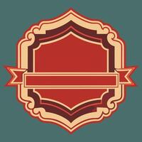 Vintage Graphic Featuring a Badge with Customizable Frame and Label vector
