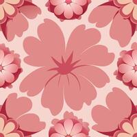 Delicate Blush Pink Flowers Adorned on a Seamless Pattern for Versatile Background Use vector