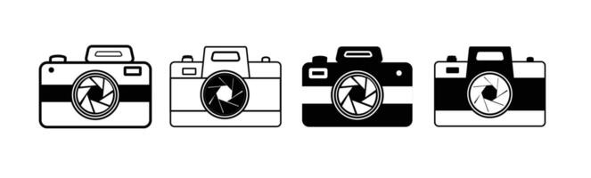 Photography symbol.photo camera icon set . Photo camera symbol. vector