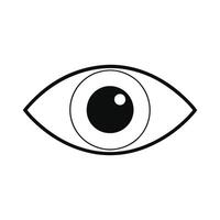 Beautiful eye on a white background. vector