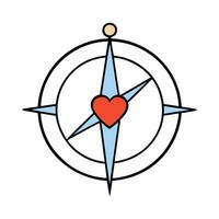 A simple compass. vector