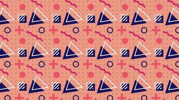 Geometry pattern background animation. Looping video