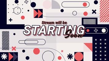 Animation of geometry stream pack background. Looping animation video