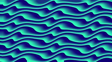 Abstract blue and green gradient wavy background animation video